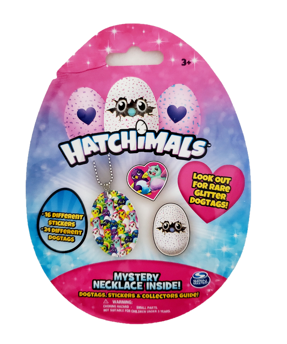 Hatchimals Mystery Necklace Dog Tags Stickers Lot 20 Blind Bags