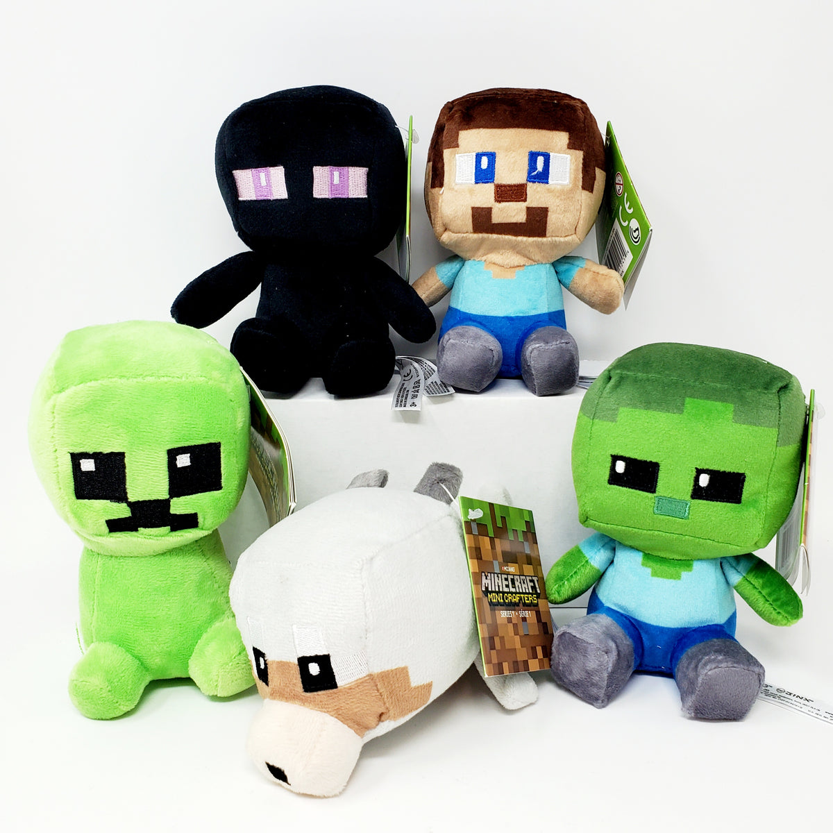 Minecraft J!NX Mini Crafter Creeper Plush (NEW WITH TAGS)