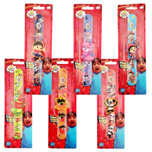 Ryan's World Slap Bands Complete Set of 6 Sealed Packages PocketWatch