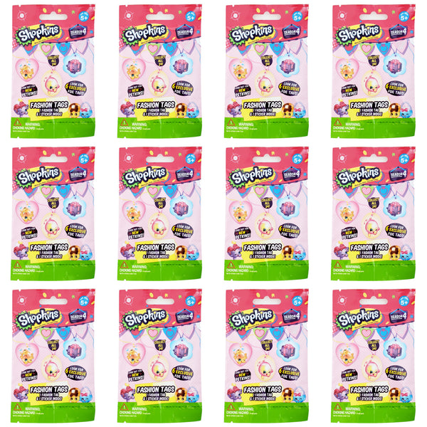 Shopkins Fashion Tags Season 4 Lot of 12 Sealed Blind Packs