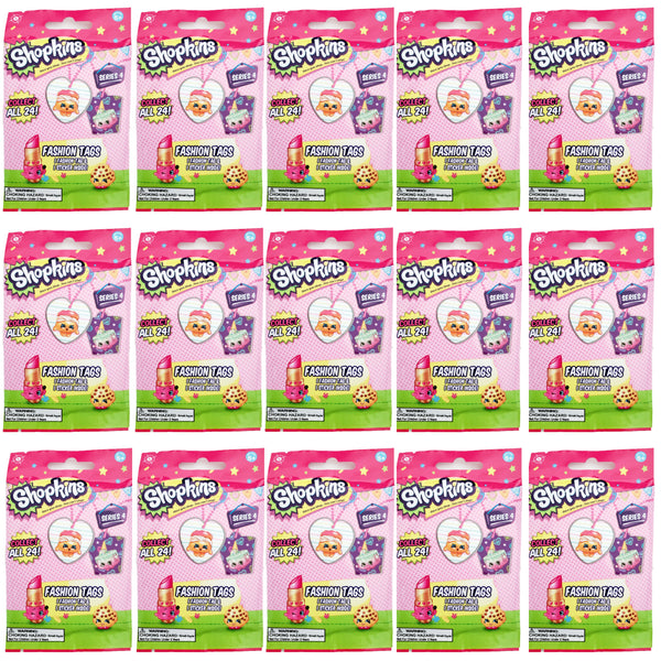 Shopkins Fashion Tags Series 4 Lot of 15 Sealed Blind Packs