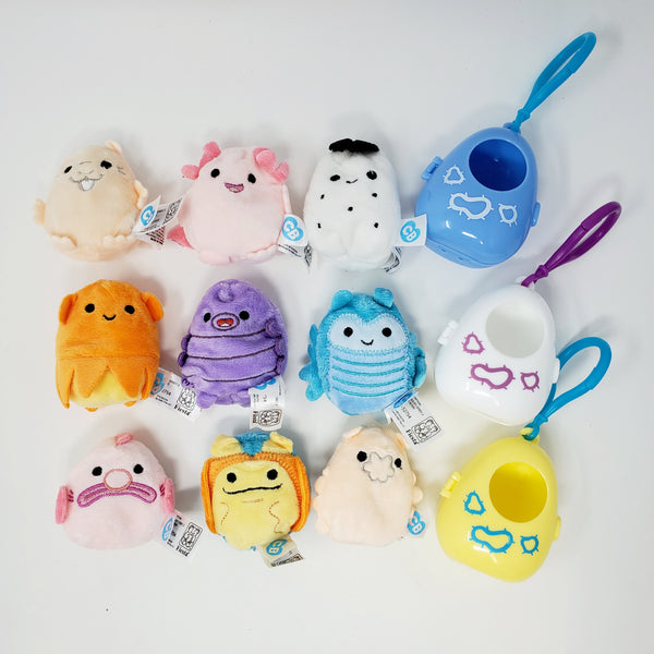 Snugglies Cutie Beans Series 3 Complete Set of 9 Plush Clip Ons