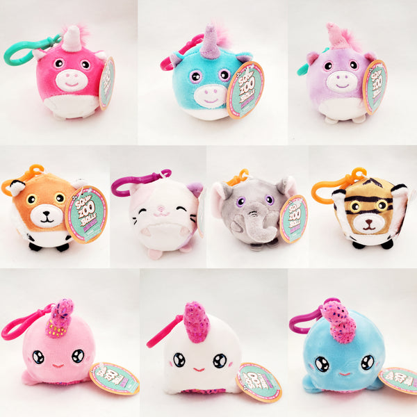 Squee-Zoo-Balls Minis Clip-On Backpack Hangers - YOU CHOOSE!