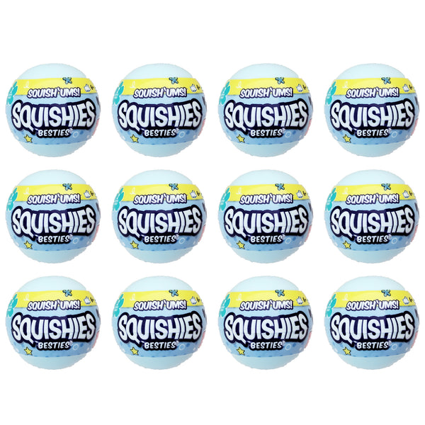 Squish 'Ums Squishies Besties Lot of 12 Sealed Blind Globes Capsules